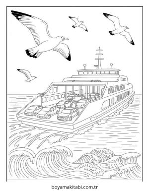 Bot boyama sayfası – boyama çalışması, yaratıcılığı geliştirir