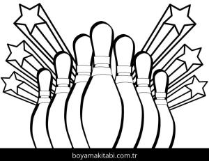 Bowling boyama sayfası – okul öncesi, evde etkinlik