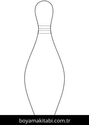 Bowling boyama sayfası – çocuklar için, çizgi film temalı