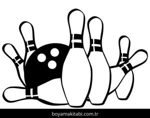 Bowling boyama sayfası – evde etkinlik, ücretsiz yazdır
