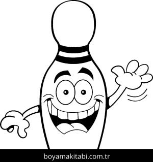 Bowling boyama sayfası – boyama çalışması, yaratıcılığı geliştirir