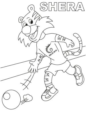 Bowling boyama sayfası,  coloring page, Shera Çim Bowlingi Oynarken, 