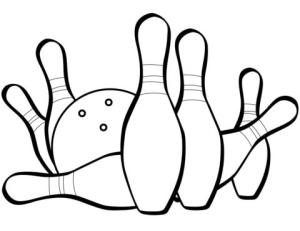 Bowling boyama sayfası,  coloring page, Bovling ve Top, 