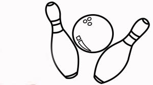 Bowling boyama sayfası,  coloring page, Bovling Normal, 