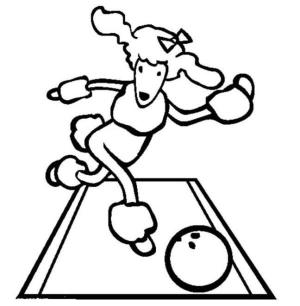 Bowling boyama sayfası,  coloring page, Bowling Oynayan Koyunlar, 