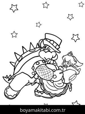 Bowser boyama sayfası – evde etkinlik, ücretsiz yazdır