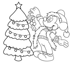 Tatil boyama sayfası,  coloring page, Disney Noel, 