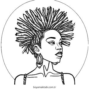 Braids boyama sayfası – yaratıcılık, eğlenceli etkinlik