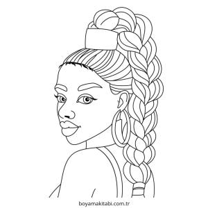 Braids boyama sayfası – keyifli zaman, renkli çizimler