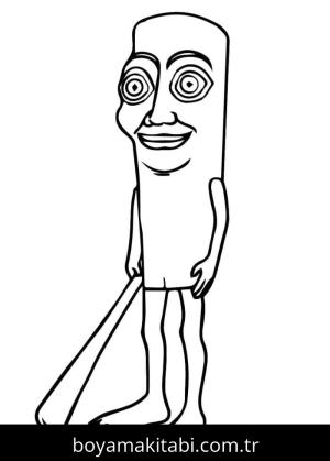 Brainrot boyama sayfası – eğitici aktivite, yaratıcılık