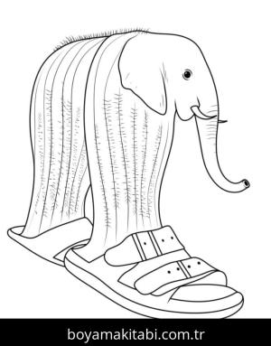 Brainrot boyama sayfası – çocuk aktivitesi, PDF indir