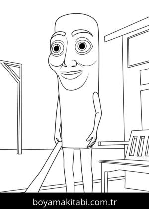 Brainrot boyama sayfası – evde etkinlik, ücretsiz yazdır