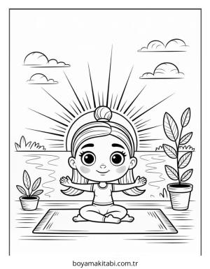 Bratz boyama sayfası – PDF indir, sevimli karakter