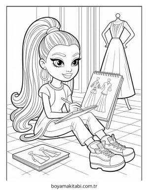 Bratz boyama sayfası – yaratıcılığı geliştirir, keyifli zaman