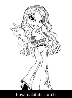Bratz boyama sayfası – yaratıcılık, eğlenceli etkinlik