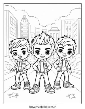 Bratz boyama sayfası – keyifli zaman, renkli çizimler