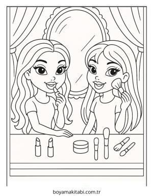 Bratz boyama sayfası – kolay boyama, eğitici aktivite