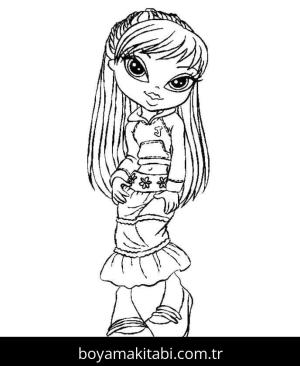 Bratz boyama sayfası – ücretsiz yazdır, boyama etkinliği