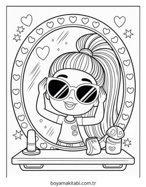 Bratz boyama sayfası – kolay boyama, eğitici aktivite