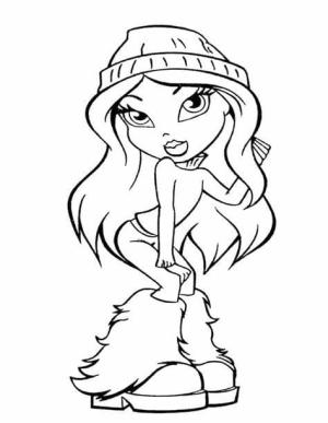 Bratz boyama sayfası,  coloring page, Ücretsiz Bratz, 