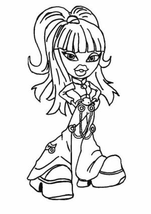 Bratz boyama sayfası,  coloring page, Ücretsiz Yazdır Bratz, 