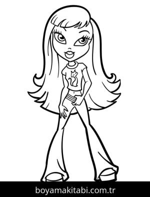 Bratz boyama sayfası – keyifli zaman, renkli çizimler