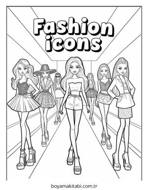 Bratz boyama sayfası – renkli çizimler, okul öncesi