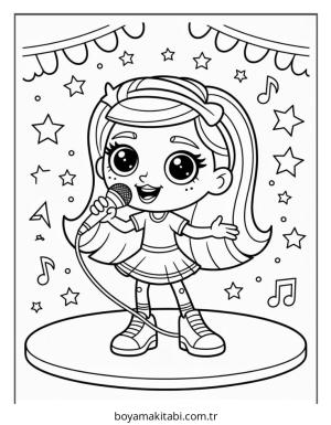 Bratz boyama sayfası – yaratıcılık, eğlenceli etkinlik
