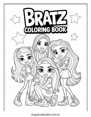 Bratz boyama sayfası – yaratıcılığı geliştirir, keyifli zaman