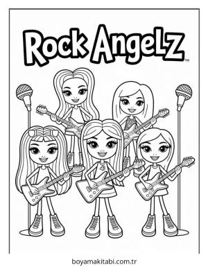 Bratz boyama sayfası – boyama etkinliği, çocuk aktivitesi