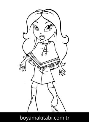 Bratz boyama sayfası – yaratıcılığı geliştirir, keyifli zaman