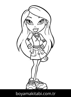 Bratz boyama sayfası – eğitici aktivite, yaratıcılık