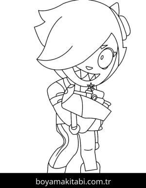 Brawl Stars boyama sayfası – sanatsal çalışma, çocuklar için