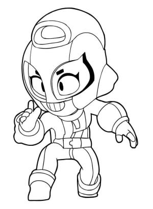 Brawl Stars boyama sayfası, Brawl Stars coloring page, Brawl Stars Max’ı çiz, 