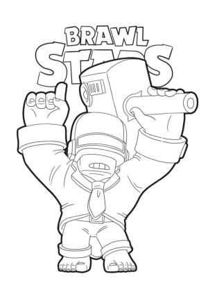 Brawl Stars boyama sayfası, Brawl Stars coloring page, Brawl Stars DJ Frank’i çiz, 