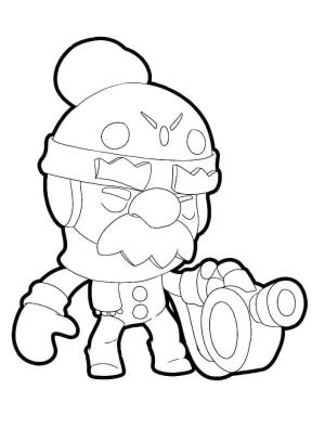 Brawl Stars boyama sayfası, Brawl Stars coloring page, Brawl Stars Gale’i çiz, 