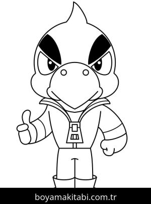 Brawl Stars boyama sayfası – sevimli karakter, sanatsal çalışma
