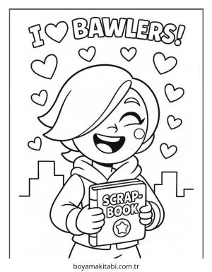 Brawl Stars boyama sayfası – okul öncesi, evde etkinlik