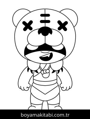 Brawl Stars boyama sayfası – çocuk aktivitesi, PDF indir