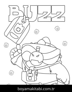 Brawl Stars boyama sayfası – çocuklar için, çizgi film temalı