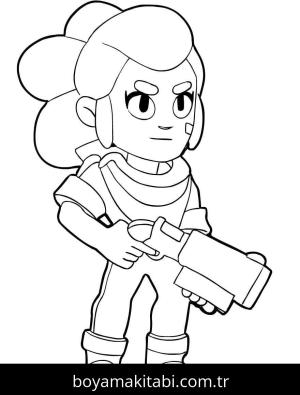 Brawl Stars boyama sayfası – renkli çizimler, okul öncesi