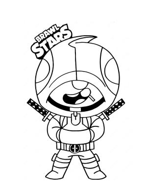 Brawl Stars boyama sayfası, Brawl Stars coloring page, , 