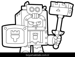 Brawl Stars boyama sayfası – eğlenceli etkinlik, el becerilerini geliştirir