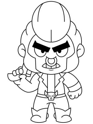 Brawl Stars boyama sayfası, Brawl Stars coloring page, Brawl Stars Boğasını Çiz, 