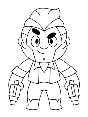 Brawl Stars boyama sayfası, Brawl Stars coloring page, Brawl Stars Colt’u çiz, 