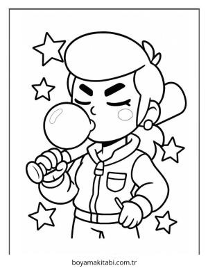 Brawl Stars boyama sayfası – çocuk aktivitesi, PDF indir