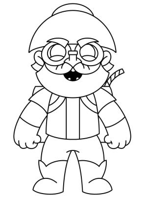 Brawl Stars boyama sayfası, Brawl Stars coloring page, Brawl Stars Dynamike’ı çiz, 