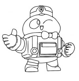 Brawl Stars boyama sayfası, Brawl Stars coloring page, Brawl Stars Lou’yu çiz, 