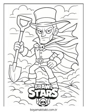 Brawl Stars boyama sayfası – boyama etkinliği, çocuk aktivitesi