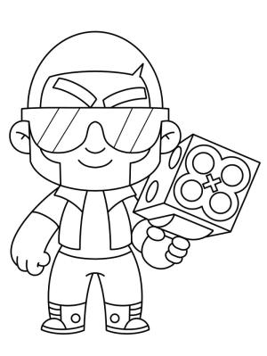 Brawl Stars boyama sayfası, Brawl Stars coloring page, Brawl Stars Brock’u çiz, 